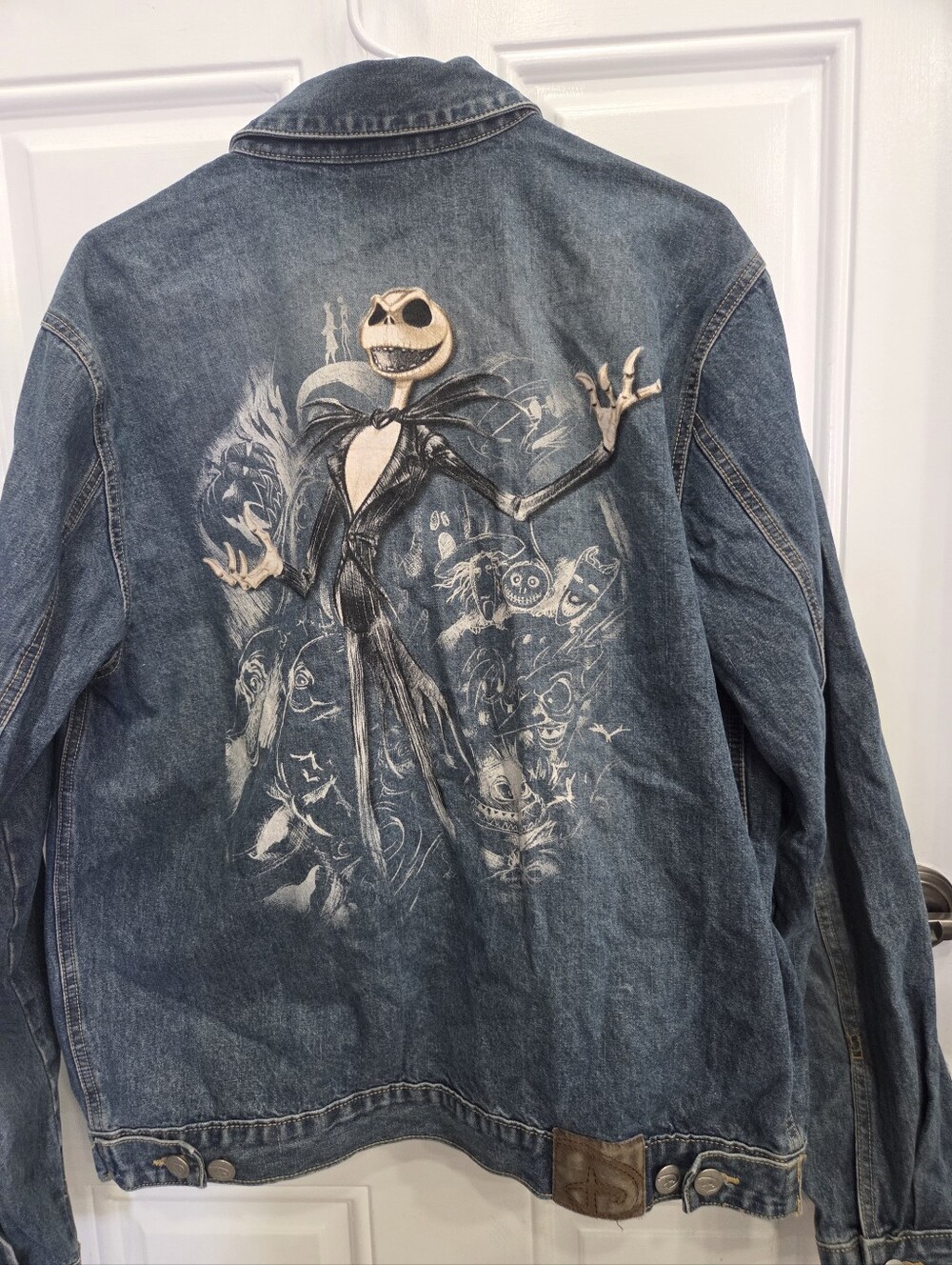 Disney Nightmare Before Christmas Denim Jacket featuring Jack Skellington - Blue